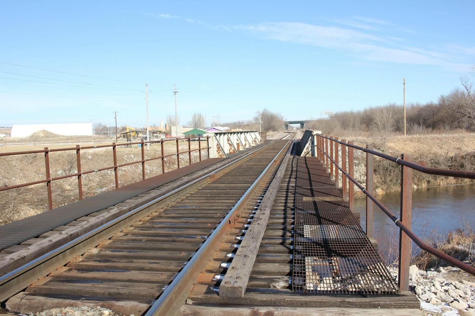 Looking north